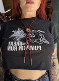 Unforgiven Kissing Angels Red & Black Leather Bolo Tie