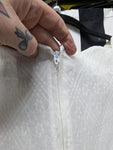 Vintage 60s White Lace Flower Embroidered Dress