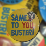Vintage 1960 Topps Wise Guy Same to You Buster Button