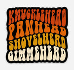 Unforgiven Harley Gimmehead Sticker