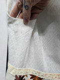 Vintage 60s White Lace Flower Embroidered Dress