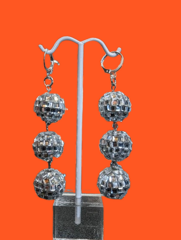 Crystal Eclipse - Disco Ball Earrings