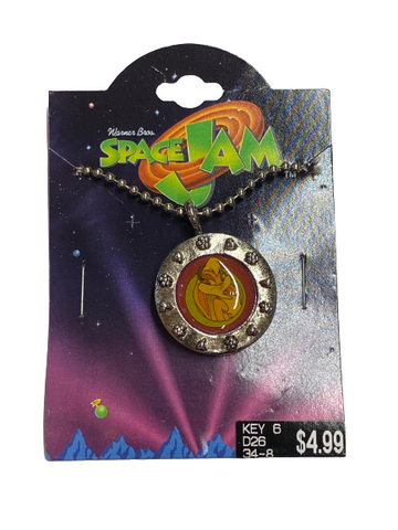 Vintage 1996 Warner Bros. Space Jam Lola Bunny Porthole Necklace