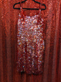 Vintage Y2K Red Square Sequin Dress