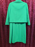 Vintage 60s AS IS Lime Green Dress Set