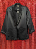 Vintage 80s Black Sequin Blazer