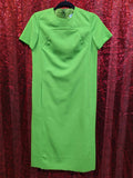 Vintage 60s AS IS Lime Green Dress Set