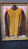 One Size Vintage 1970's Brown Suede Cape