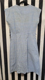 Size LG Vintage 1950s Blue Gingham Dress