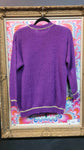 Vintage 80's Purple Purse Sweater