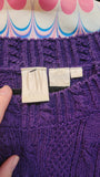 Vintage 90's Purple Knit Silk Sweater