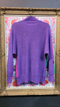 Vintage 80s Purple and Green Sequin Sweater