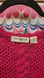 Vintage 90's Pink Cable Knit Sweater