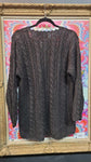 Vintage 80's Black V-Neck Sweater