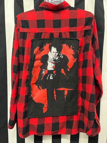Death Stitch IT Pennywise Flannel