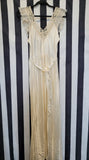 Vintage 1950's Cream Satin Nightgown