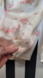 Vintage 1950's White and Pink Bedroom Jacket