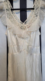 Vintage 1950's Cream Satin Nightgown