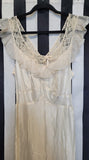 Vintage 1950's Cream Satin Nightgown