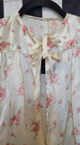 Vintage 1950's White and Pink Bedroom Jacket