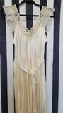 Vintage 1950's Cream Satin Nightgown