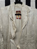 Vintage 1930's White Brocade Robe