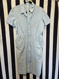 Vintage 50's Blue Eyelet Lace Dress