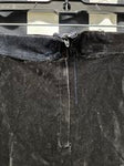 Vintage 1950's Altered Black Velvet Mexican Circle Skirt