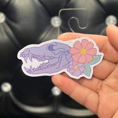 Pastel Sadist Canine Skull Sticker