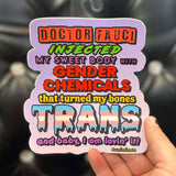 Defensive Wounds Gender Chemicals Sticker