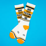 Gumball Poodle " Are You Kidding Me" Gym Socks