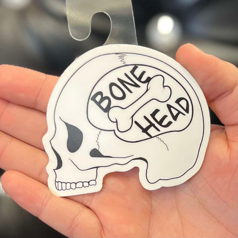 Blue Ribbon Lounge Bone Head Sticker