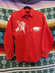 Vintage 60s Red Horse and Lasso Western