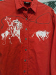 Vintage 60s Red Horse and Lasso Western