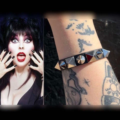 Movie Replica Elvira 'Mistress of the Dark' Studded Bracelet