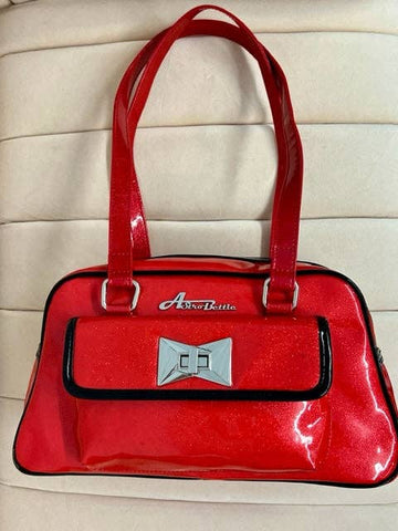 Astro Bettie - Galaxy Ruby Red Sparkle Handbag