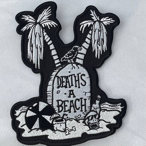 Black Lagoon Room "Death's A Beach" Embroidered Sew/Iron-On Patch