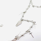 Mio Queena Gothic Red Coffin Sword Charm Chain Necklace