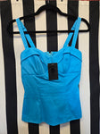 Anita Moore Vixen Maneater top in blue