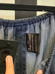 Anita Moore Pinup Couture Denim Peasant Top