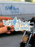 Raised By Movies Airheads Pip's Pool Service Sticker