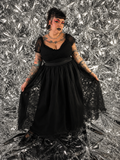 Gently Used Black Mesh Layered Tulle Skirt