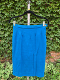 Vintage 60s Teal and White Mod Skirt Set