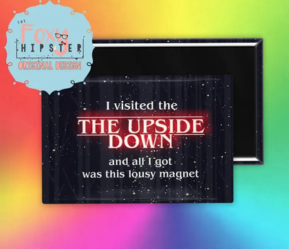 The Foxy Hipster The Upside Down Fridge Magnet