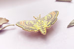 Alum and Ink Death's Head Hawkmoth Enamel Pin