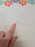 Vintage Fruit and Floral Tablecloth