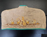 Vintage Linen Cross Stitch Hanger Cover
