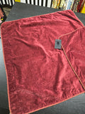 Vintage 90's Burgundy Set of Two Velvet Pillowcases