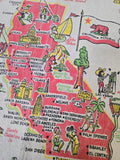 Vintage California Souvenir Tea Towel