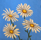 Vintage Large Daisy Cross Stitch